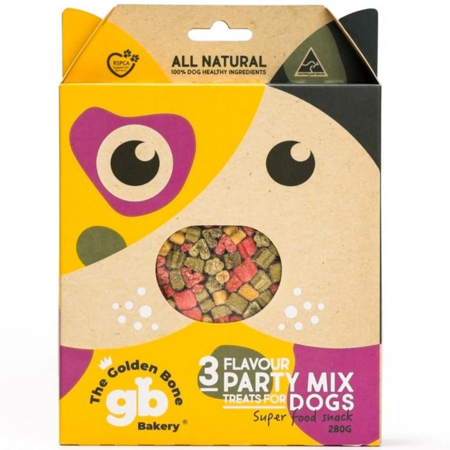 pack of 3 flavour party mix training  treats Bonza Dog Treats