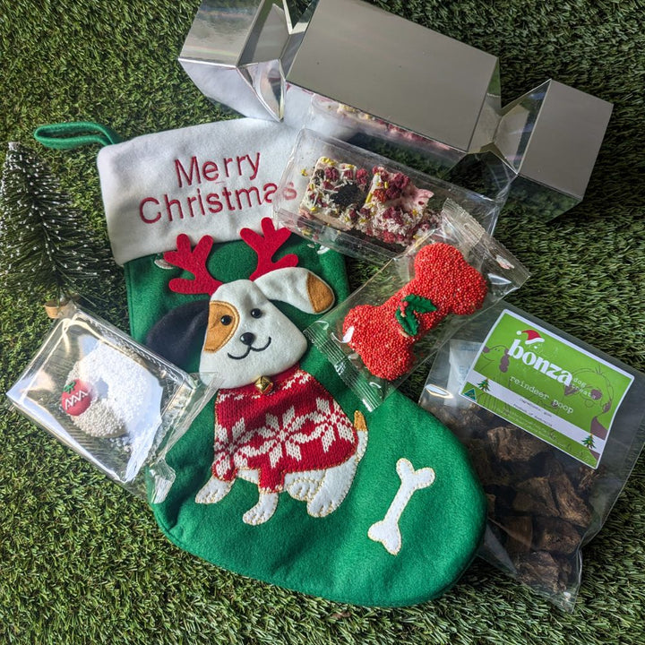 Santa stocking Bonza Dog Treats