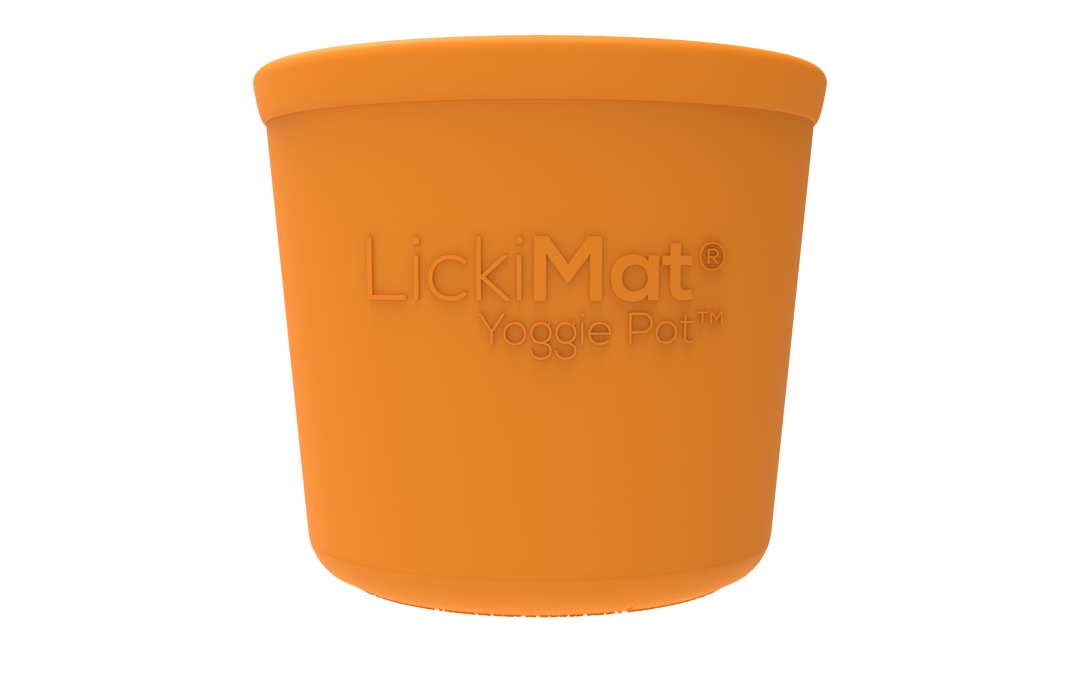 Lickimat Yoggie Pot orange