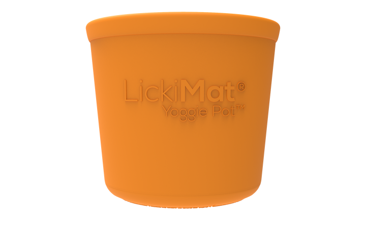 Lickimat Yoggie Pot orange