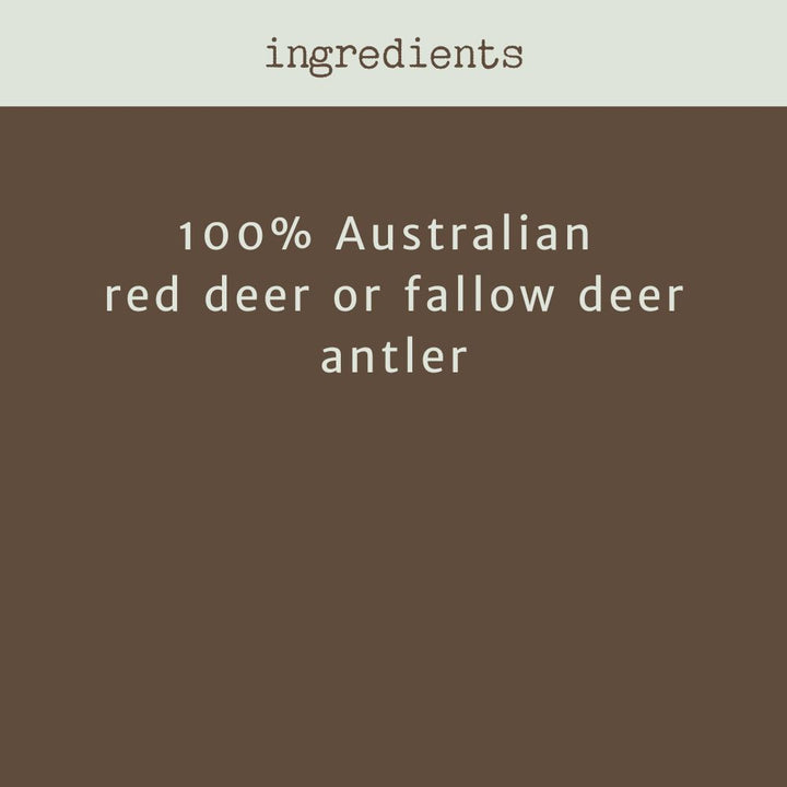 Australian deer antler poder for dogs ingredients Bonza Dog Treats