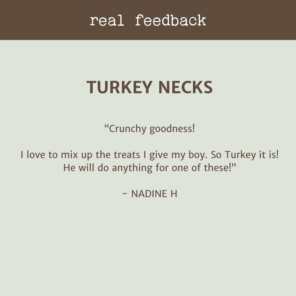 REAL REEDBACK CUSTOMER REVIEW TURKEY NECKS bONZA dOG tREATS