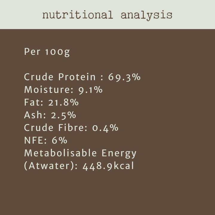 nutritional analysis goat ears with fur bonza dog treats