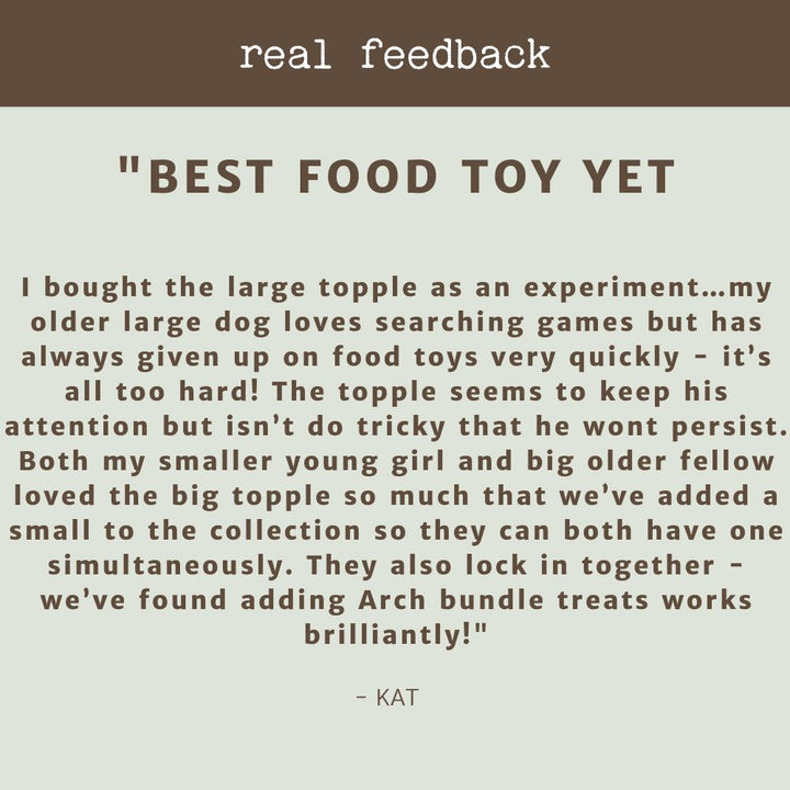 product review testimonial toppl bonza dog treats